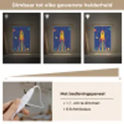 Kleurrijk - Raket - Ruimte Light Box met kabel klein -USP_dimbaarNL