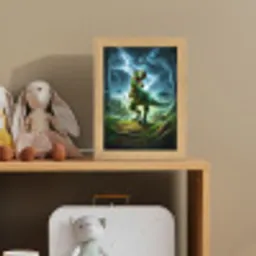 Dino - Jongens - Groen - Blauw - T-Rex Light Box met kabel klein -sfeer2_kind