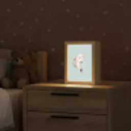 Dolfijn - Zeewier - Grijs Light Box met kabel klein -sfeer1_kind