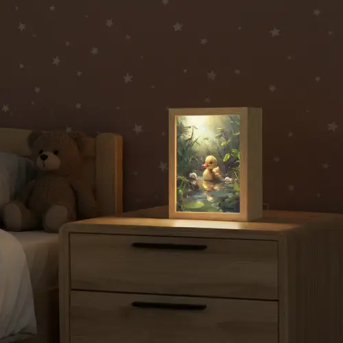 Eendjes - Dieren - Natuur Light Box met kabel klein -sfeer1_kind