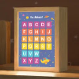 Educatief - Alfabet leren - Ruimte - Letters Light Box met kabel klein -zzz_3d_website
