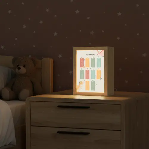 Educatief - Leren rekenen - Dino - Vermenigvuldigingstabel Light Box met kabel klein -sfeer1_kind