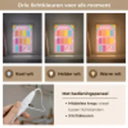 Educatief - Leren rekenen - Eenhoorn - Vermenigvuldigingstabel Light Box met kabel klein -USP_lichtkleurNL