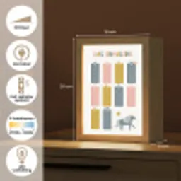 Educatief - Leren rekenen - Eenhoorn - Vermenigvuldigingstabel Light Box met kabel klein -USP_NL