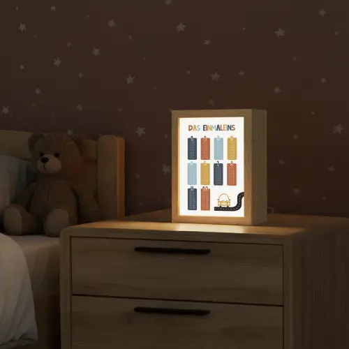 Educatief - Leren rekenen - Auto - Vermenigvuldigingstabel Light Box met kabel klein -sfeer1_kind