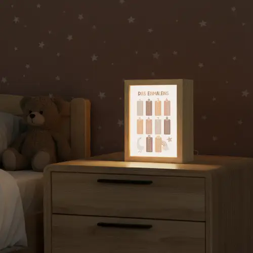 Educatief - Leren rekenen - Pastel - Vermenigvuldigingstabel Light Box met kabel klein -sfeer1_kind