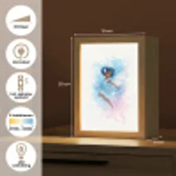 Elf - Blauw - Magie - Roze Light Box met kabel klein -USP_NL