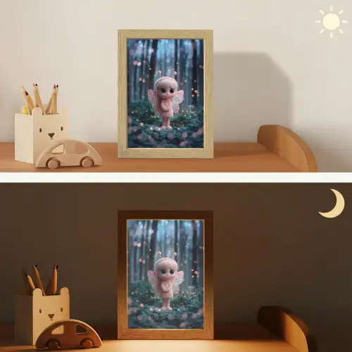 Elfje - Cartoon - Bos - Lichtjes Light Box met kabel klein -sfeer3_kind