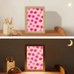 Bloemen - Patroon - Roze Light Box met kabel klein -sfeer3_kind