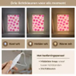 Bloemen - Patroon - Roze Light Box met kabel klein -USP_lichtkleurNL