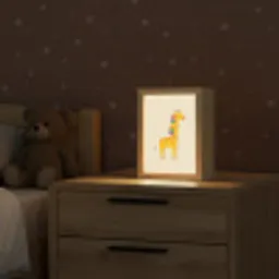 Giraffe - Regenboogmanen - Beige Light Box met kabel klein -sfeer1_kind