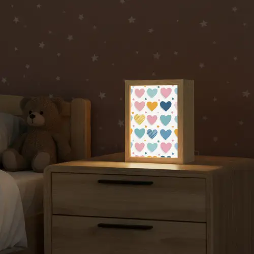 Hartjes - Pastel - Patroon Light Box met kabel klein -sfeer1_kind