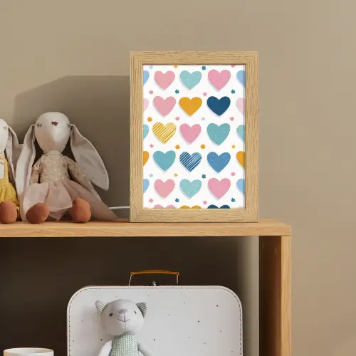 Hartjes - Pastel - Patroon Light Box met kabel klein -sfeer2_kind
