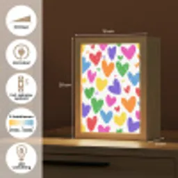 Hartjes - Patroon - Kleurrijk Light Box met kabel klein -USP_NL