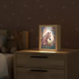 Paard - Natuur - Bloemen - Vlinders - Bos Light Box met kabel klein -sfeer1_kind