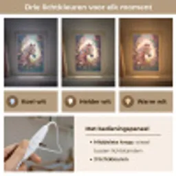 Paard - Natuur - Bloemen - Vlinders - Bos Light Box met kabel klein -USP_lichtkleurNL