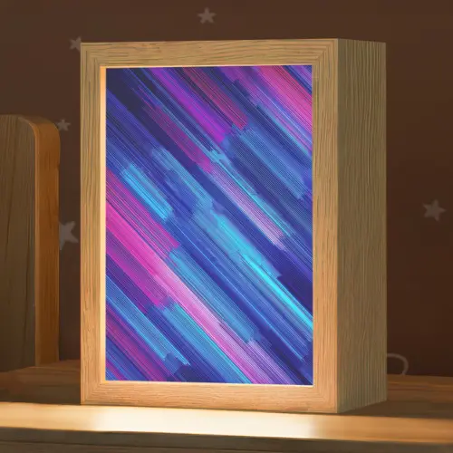 Lijnen - Abstract - Patroon - Donkerblauw Light Box met kabel klein -zzz_3d_website