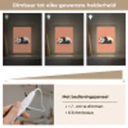 Panda - Slaap - Oranje Light Box met kabel klein -USP_dimbaarNL