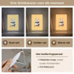 Panda - Step - Geel Light Box met kabel klein -USP_lichtkleurNL