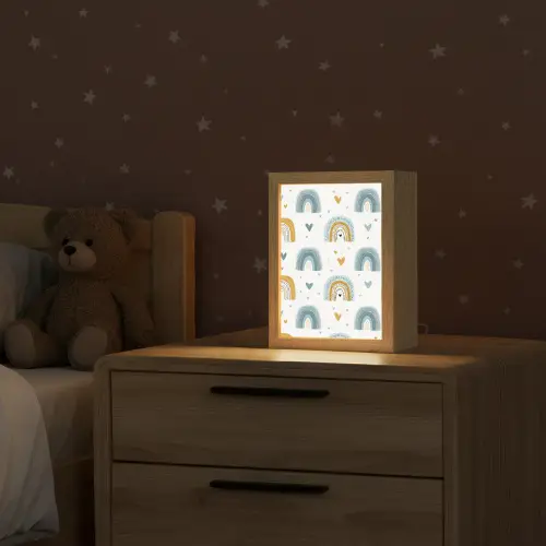 Patroon - Regenboog - Hartjes Light Box met kabel klein -sfeer1_kind
