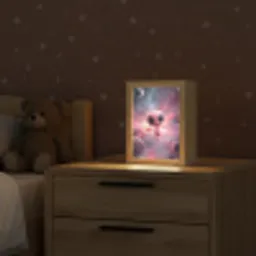 Roze - Alien - Planeten - Ruimte Light Box met kabel klein -sfeer1_kind