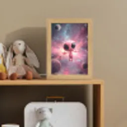 Roze - Alien - Planeten - Ruimte Light Box met kabel klein -sfeer2_kind