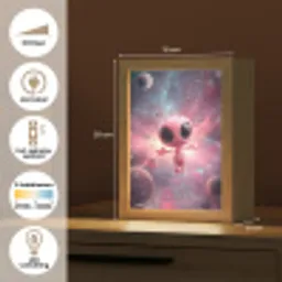 Roze - Alien - Planeten - Ruimte Light Box met kabel klein -USP_NL