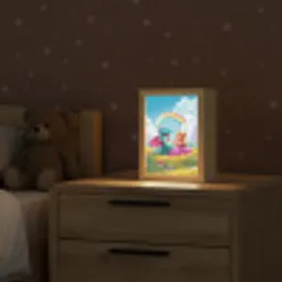 Prinses - Draak - Regenboog Light Box met kabel klein -sfeer1_kind