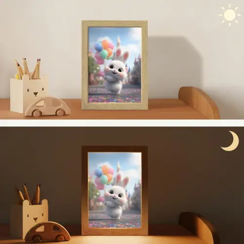 Konijn - Ballonnen - Gekleurd - Confetti Light Box met kabel klein -sfeer3_kind