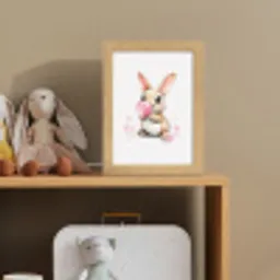 Konijn - Roze - Bellen Light Box met kabel klein -sfeer2_kind