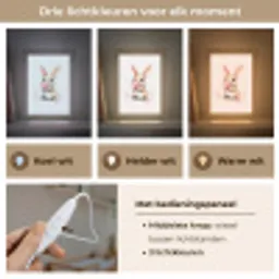 Konijn - Roze - Bellen Light Box met kabel klein -USP_lichtkleurNL