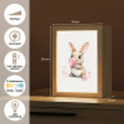 Konijn - Roze - Bellen Light Box met kabel klein -USP_NL