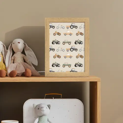 Retro - voertuigen - patroon Light Box met kabel klein -sfeer2_kind