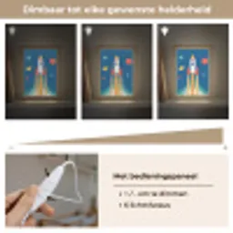 Raket - Planeten - Ruimte Light Box met kabel klein -USP_dimbaarNL