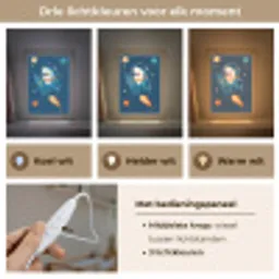 Raket - Haai - Ruimte Light Box met kabel klein -USP_lichtkleurNL