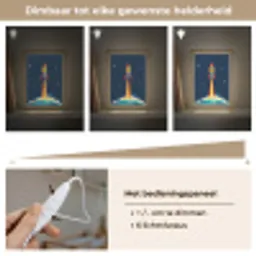 Raket - Rookwolken - Ruimte Light Box met kabel klein -USP_dimbaarNL