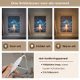 Raket - Ruimte - Blauw - Licht Light Box met kabel klein -USP_lichtkleurNL