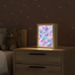 Schelpen - Paars - Blauw - Patroon Light Box met kabel klein -sfeer1_kind