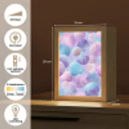 Schelpen - Paars - Blauw - Patroon Light Box met kabel klein -USP_NL
