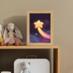 Ster - Gezichtje - Lichtgevend Light Box met kabel klein -sfeer2_kind