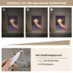 Ster - Gezichtje - Lichtgevend Light Box met kabel klein -USP_dimbaarNL