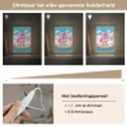 Unicorn - Meisjes - Bloemen - Regenboog - Eenhoorn Light Box met kabel klein -USP_dimbaarNL