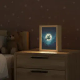 Heks - Maand - Bos - Magisch Light Box met kabel klein -sfeer1_kind