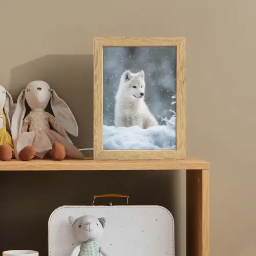Wolf - Pup - Sneeuw Light Box met kabel klein -sfeer2_kind