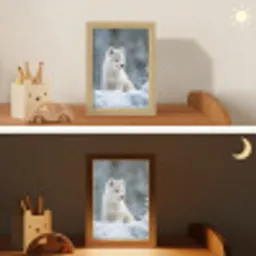Wolf - Pup - Sneeuw Light Box met kabel klein -sfeer3_kind