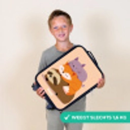 Dieren - Slapen - Samen Kinderkoffer - Zwart klein -sfeer4_NL