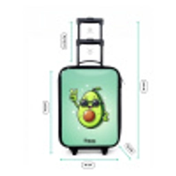 Appie avocado Kinderkoffer - Zwart klein -productfoto_formaten