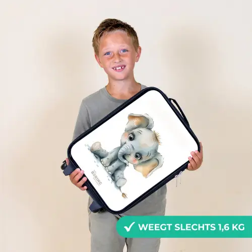 Baby olifant Kinderkoffer - Zwart klein -sfeer4_NL