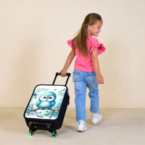 Boudewijn blauwvacht Kinderkoffer - Zwart klein -sfeer1