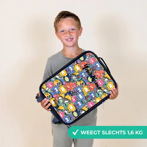 Beestjes met Grote Oogjes Kinderkoffer - Zwart klein -sfeer4_NL